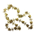 1 Metre Alloy Chain Antique Bronze 24mm Flower Charms