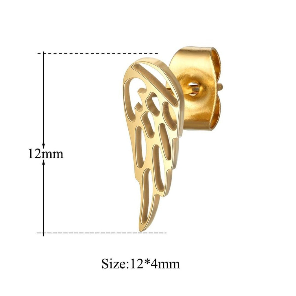 Night Owl & Hummingbird Swallow Stud Earrings 316L Stainless Steel