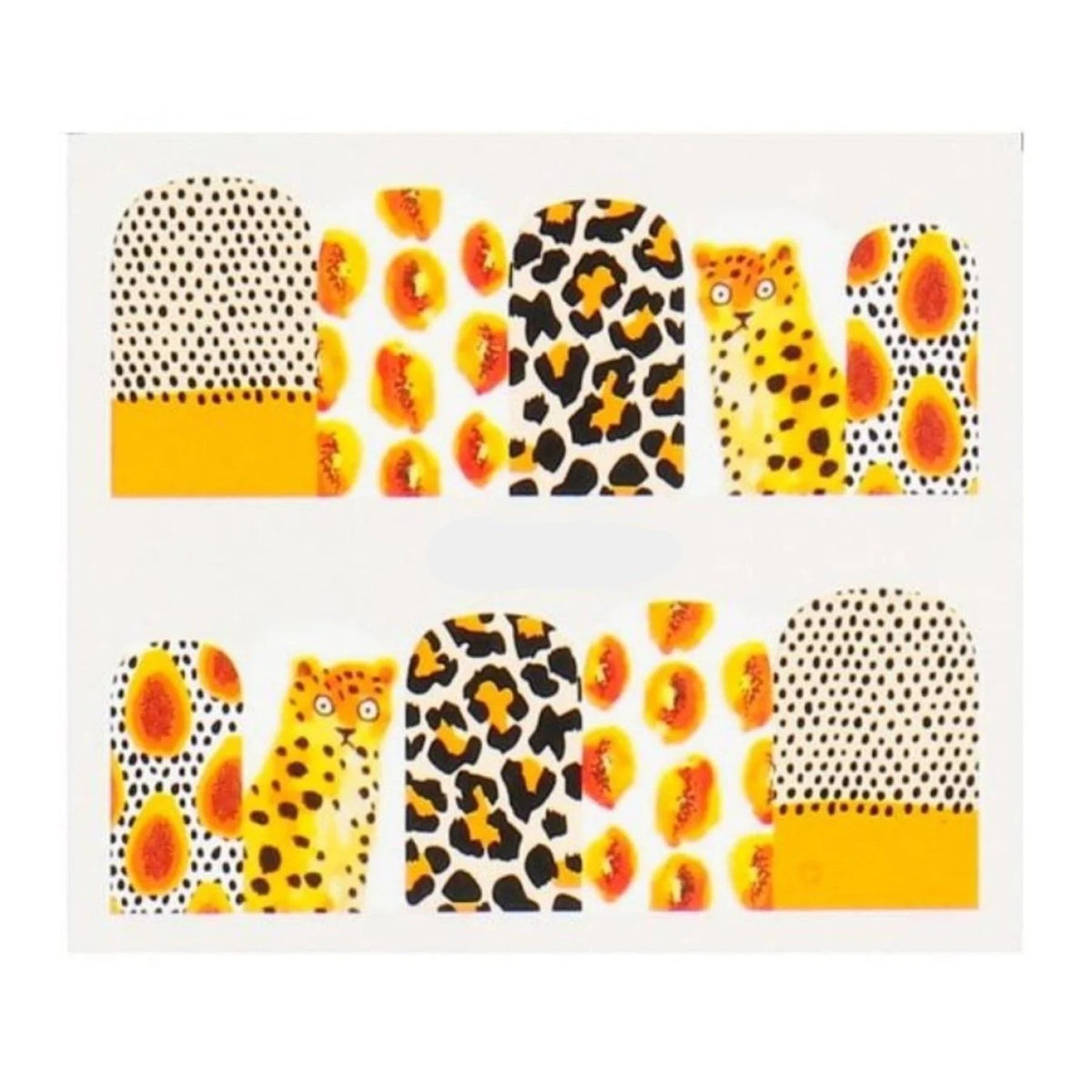 Summer Fruit Nail Art Sticker Sheet 6.4x5.3cm – BN-1602