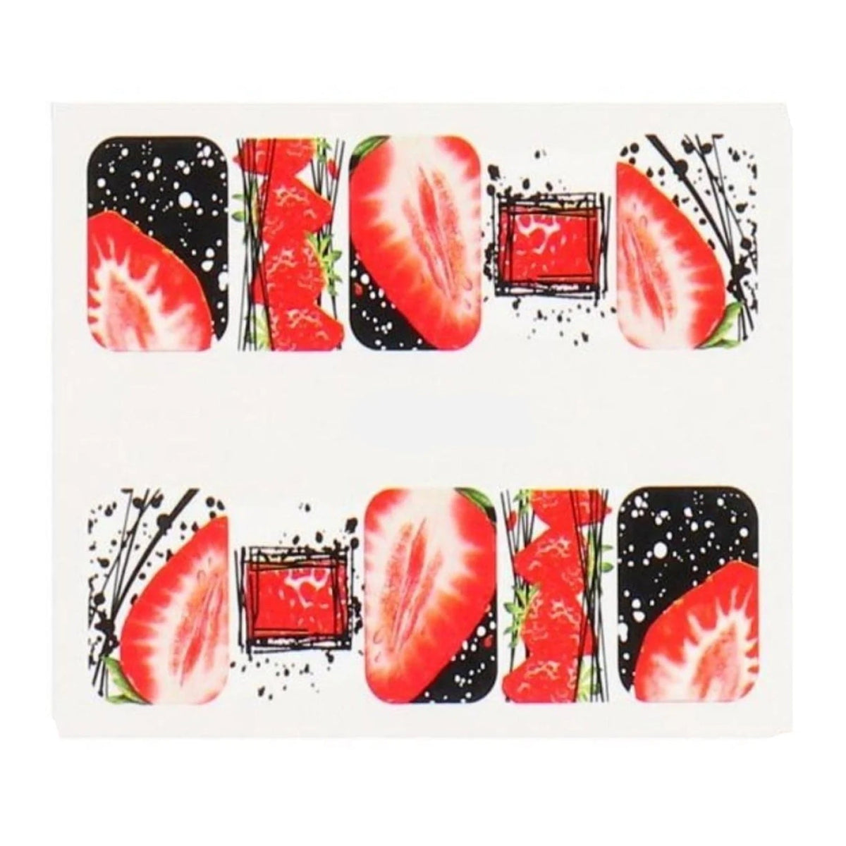 Summer Fruit Nail Art Sticker Sheet 6.4x5.3cm – BN-1607
