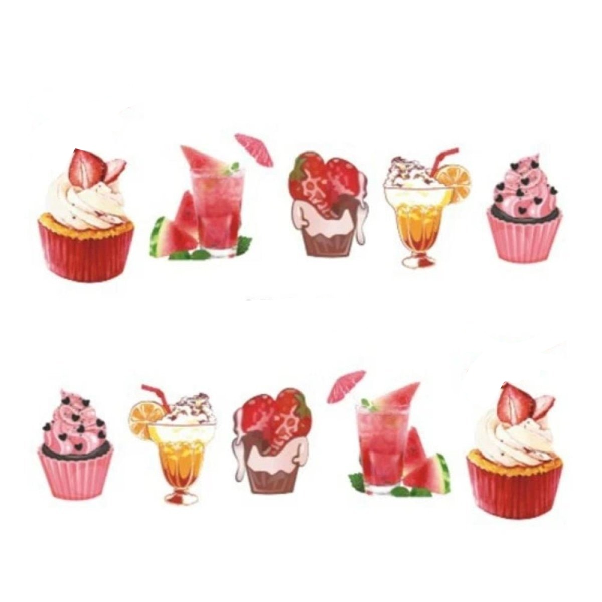 Summer Fruit Nail Art Sticker Sheet 6.4x5.3cm – STZ474