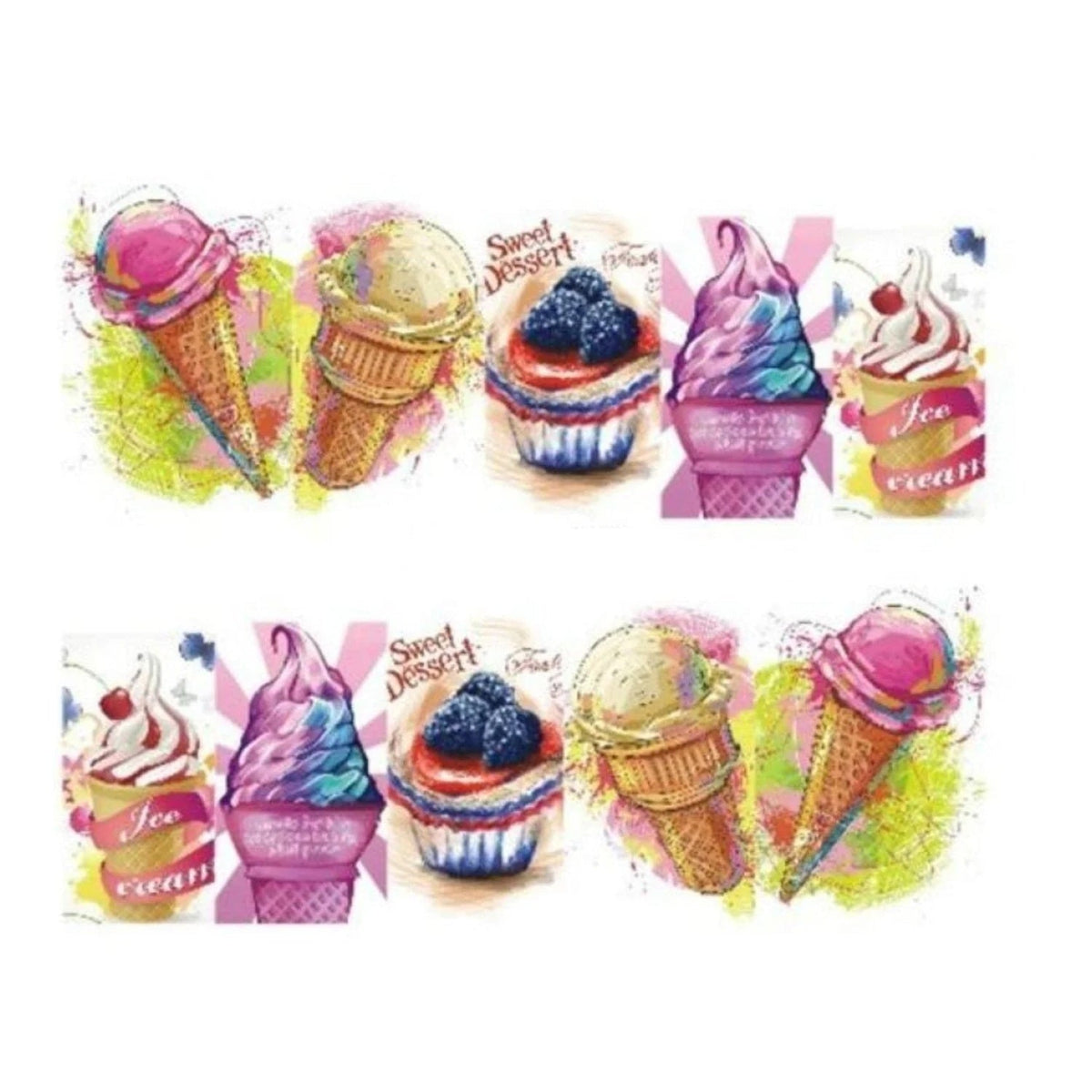 Summer Fruit Nail Art Sticker Sheet 6.4x5.3cm – STZ478