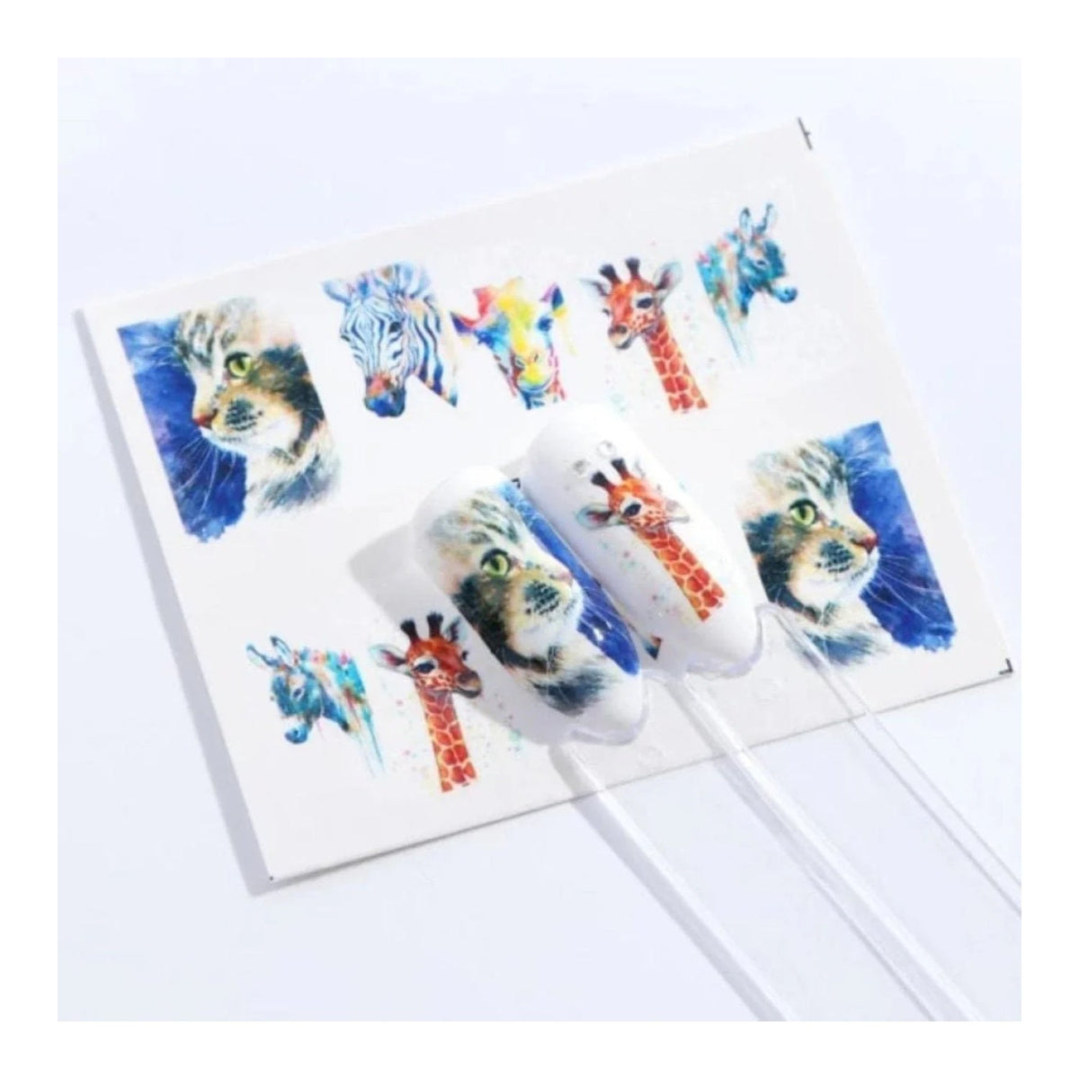Nail Water Transfer Sticker Sheet Cartoon Flamingo Animal Designs – STZ661