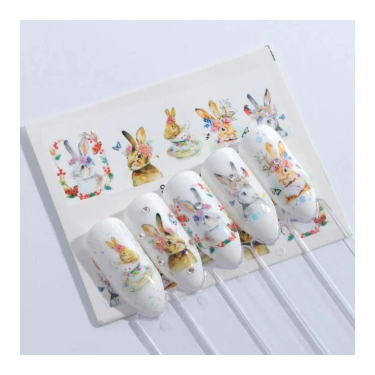 Nail Water Transfer Sticker Sheet Cartoon Flamingo Animal Designs – STZ662