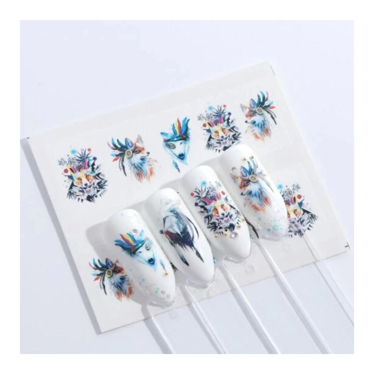 Nail Water Transfer Sticker Sheet Cartoon Flamingo Animal Designs – STZ663