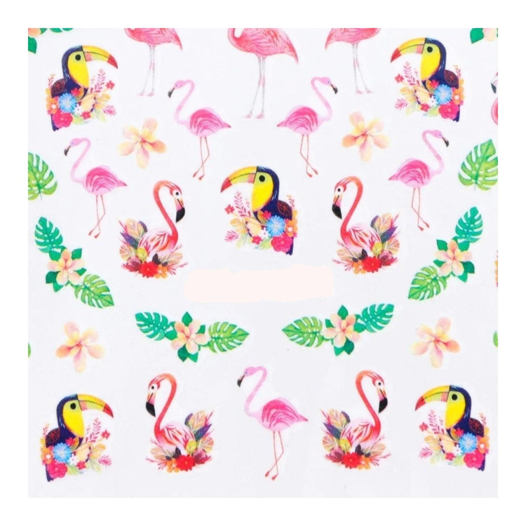 1 Sheet Nail Water Transfer Sticker Cartoon Flamingo Cute Animal Designs Nail Art Slider Manicure - STZ767 - Asia Sell