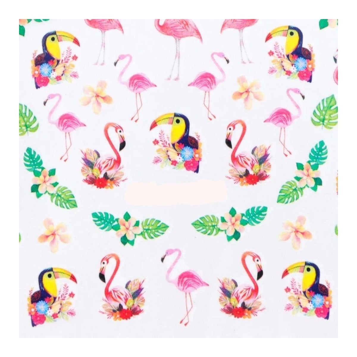 1 Sheet Nail Water Transfer Sticker Cartoon Flamingo Cute Animal Designs Nail Art Slider Manicure - STZ767 - Asia Sell