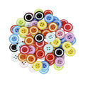 12mm Coloured Plastic Buttons with White Border – 4-Hole – 10pcs, 25pcs, 100pcs, 200pcs, 500pcs, 1000pcs