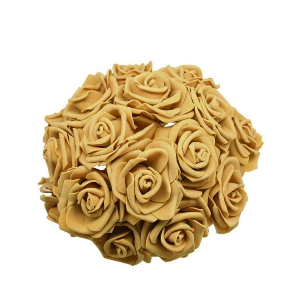 7cm Foam Rose Artificial Flowers – Pack of 10, 40 or 100