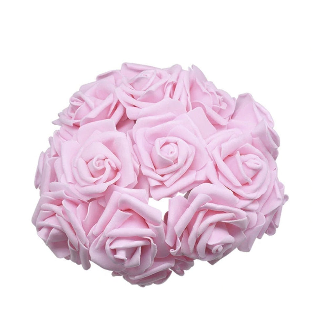 7cm Foam Rose Artificial Flowers – Pack of 10, 40 or 100