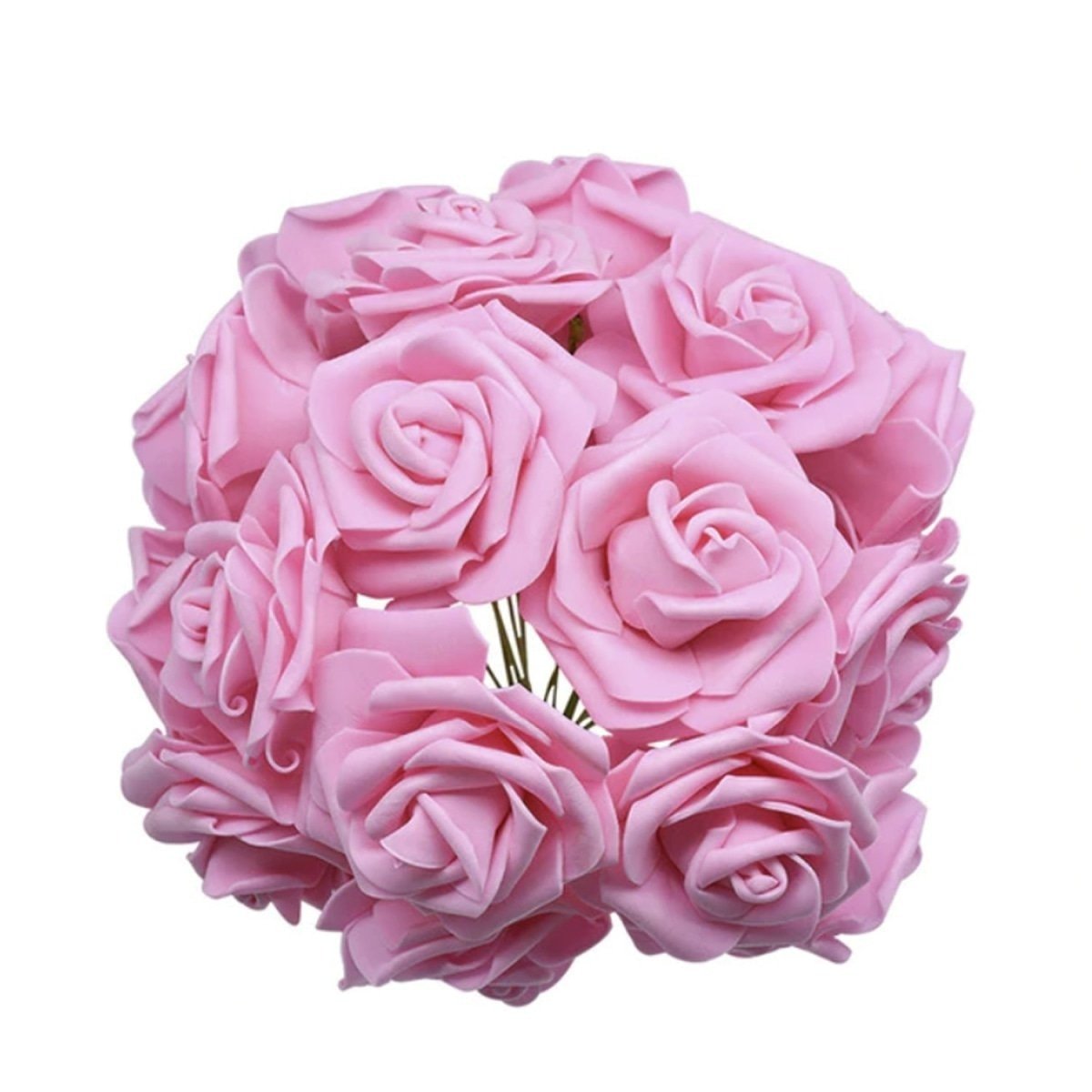7cm Foam Rose Artificial Flowers – Pack of 10, 40 or 100