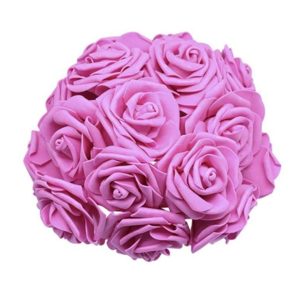 7cm Foam Rose Artificial Flowers – Pack of 10, 40 or 100