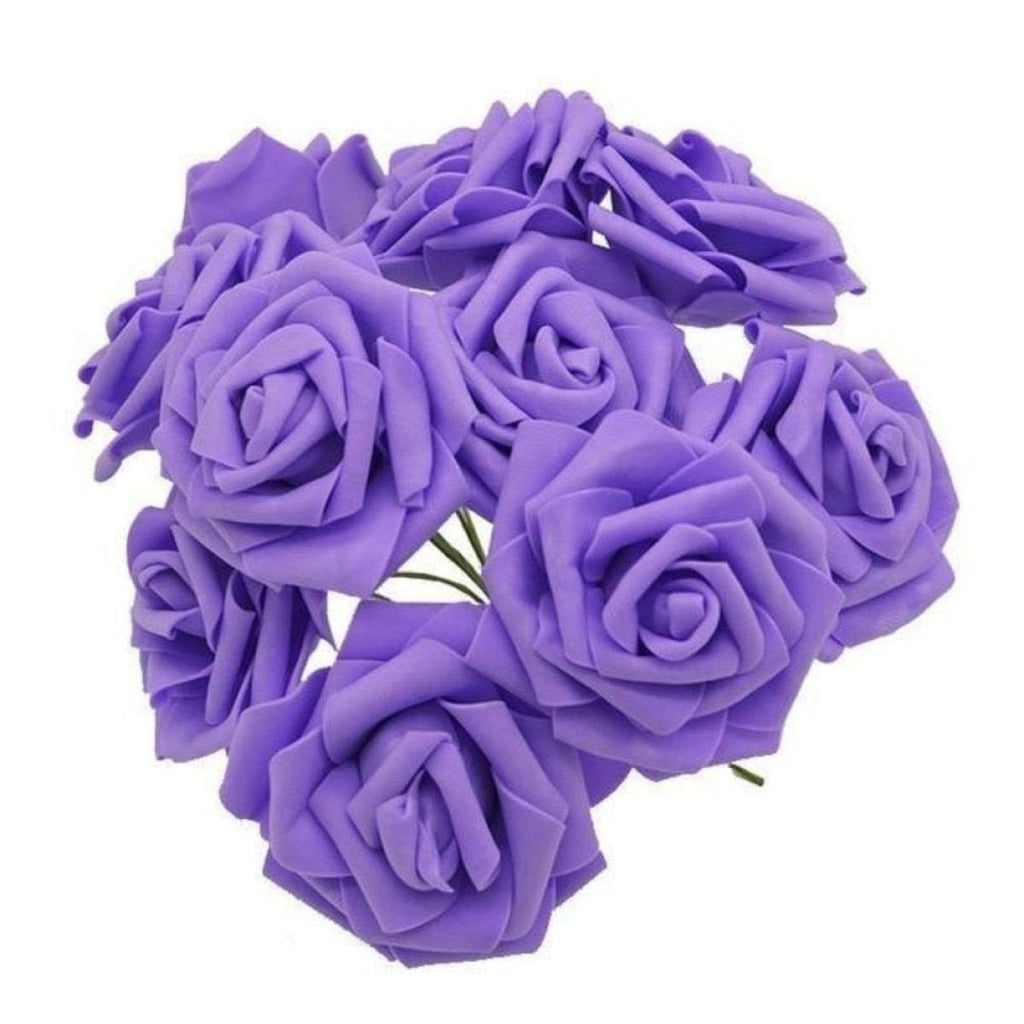7cm Foam Rose Artificial Flowers – Pack of 10, 40 or 100