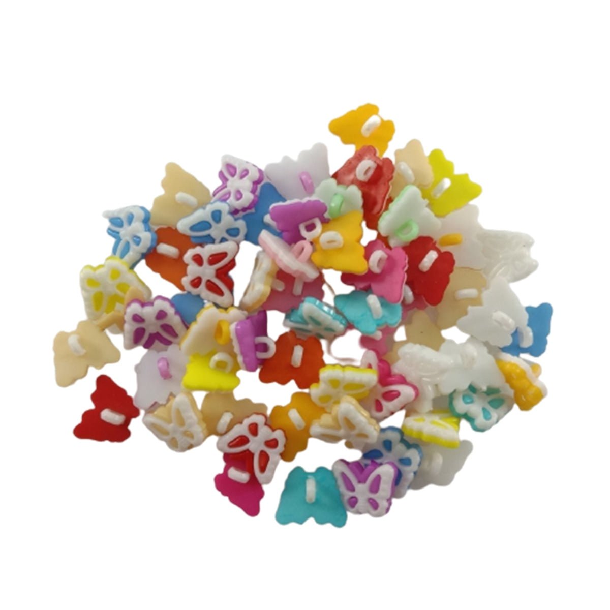 Shank Loop Buttons Assorted Shapes for Clothing Crafts – Butterfly / 10pcs, Butterfly / 30pcs, Butterfly / 50pcs, Butterfly / 100pcs, Butterfly / 200pcs