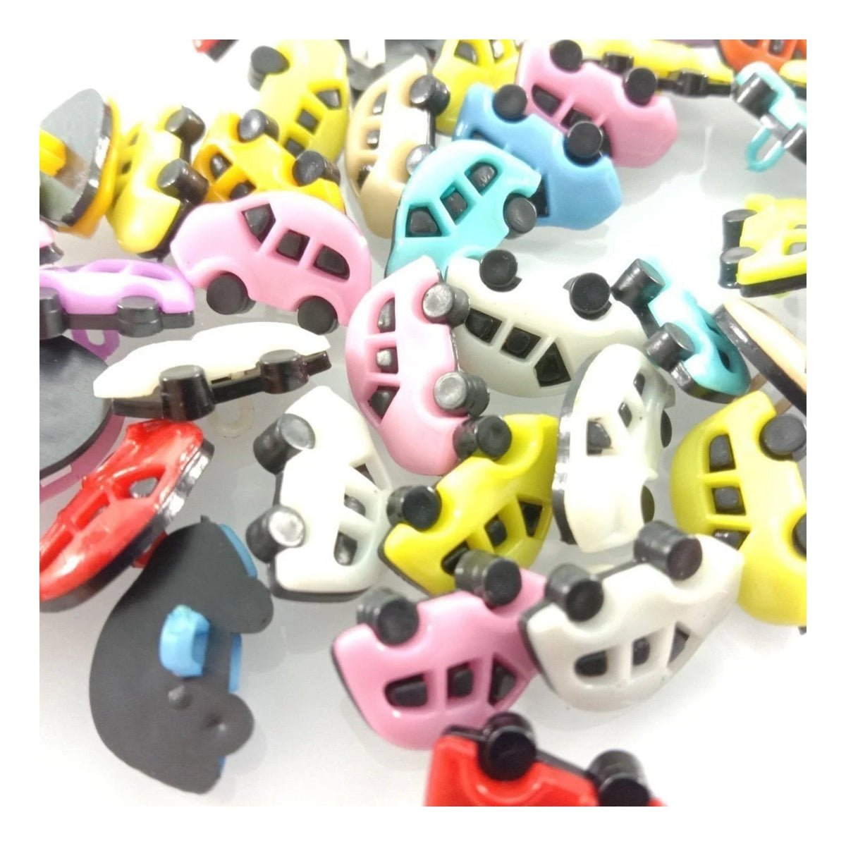 Shank Loop Buttons Assorted Shapes for Clothing Crafts – Car / 10pcs, Car / 30pcs, Car / 50pcs, Car / 100pcs, Car / 200pcs