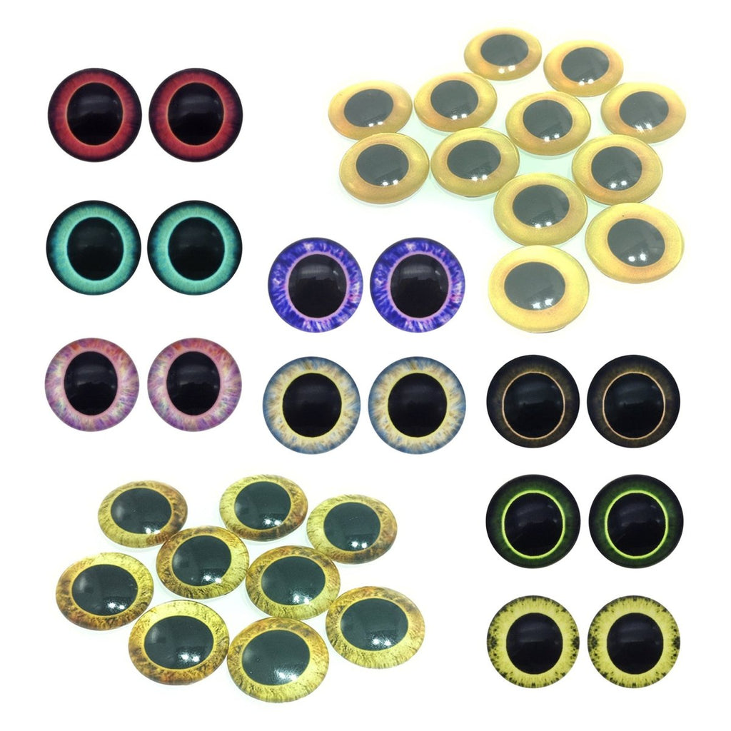 20mm Doll Owl Animal Glass Eyes Large Pupils Cabochon