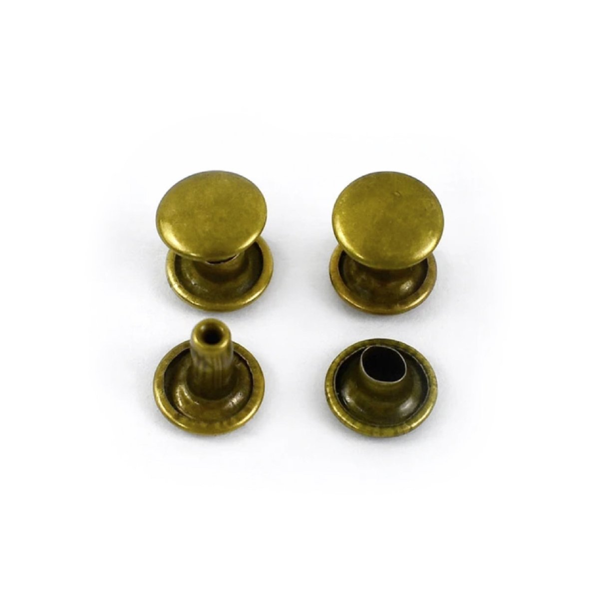 Round Silver Metal Rivets 3-7mm DIY Clothing Shoes – 10 Pairs 7mm Bronze, 20 Pairs 7mm Bronze, 100 Pairs 7mm Bronze, 500 Pairs 7mm Bronze