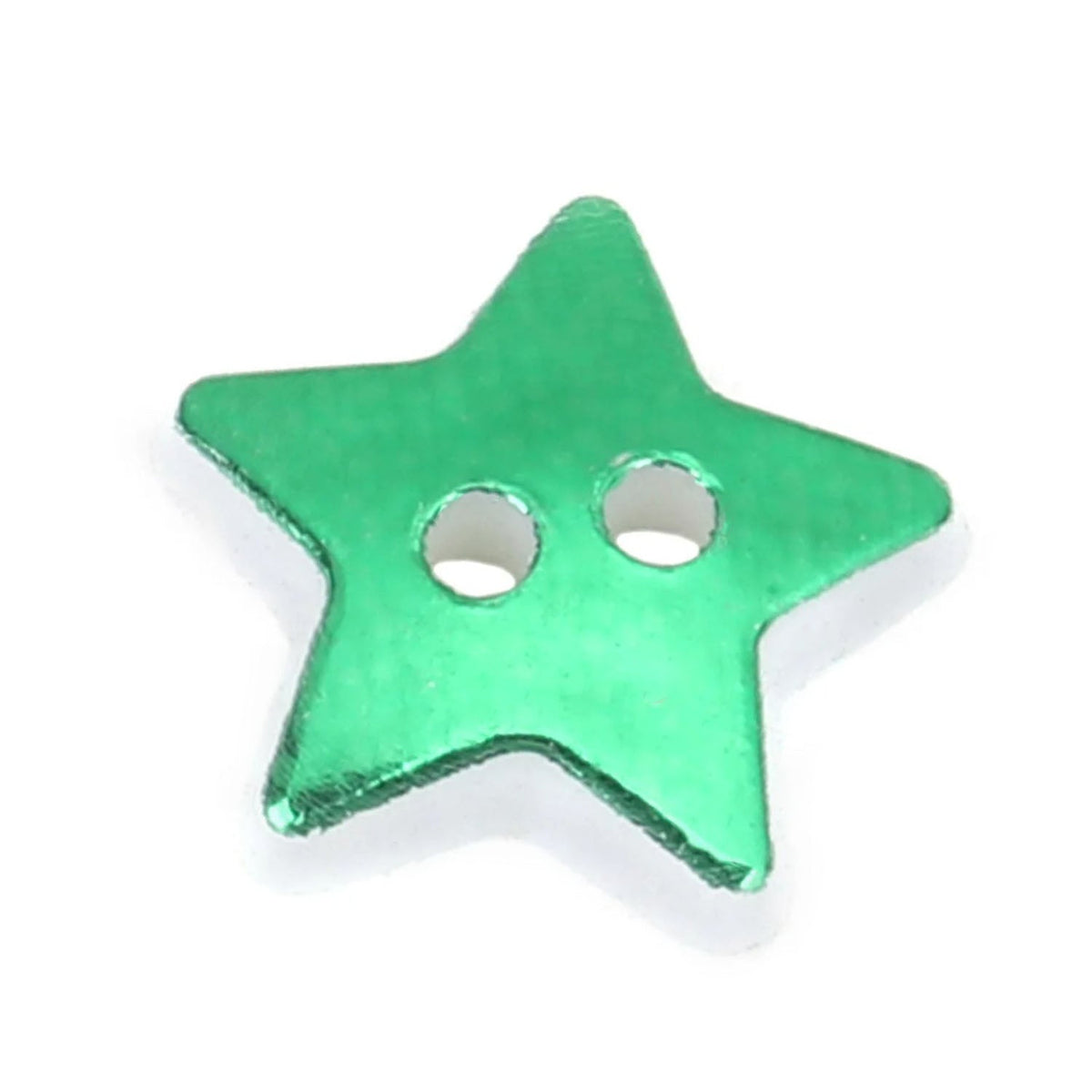 13mm Star-Shape Clothing Buttons – Green, Silver, Gold or Red – Green / 10pcs, Green / 20pcs, Green / 50pcs