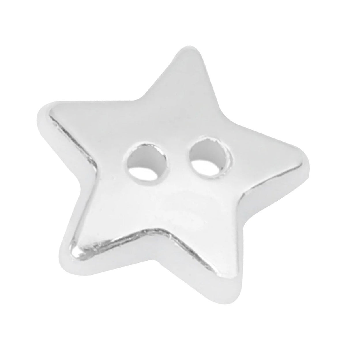 13mm Star-Shape Clothing Buttons – Green, Silver, Gold or Red – Silver / 10pcs, Silver / 20pcs, Silver / 50pcs