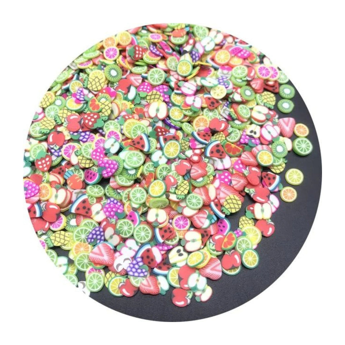 1000 Mixed Fruit Animal Clay Beads 3-6mm – Mixed Fruits