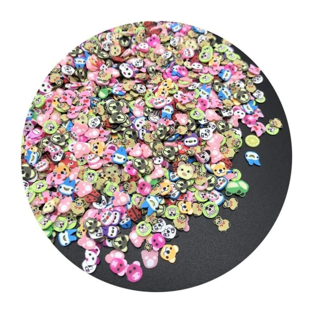 1000 Mixed Fruit Animal Clay Beads 3-6mm – Teddies
