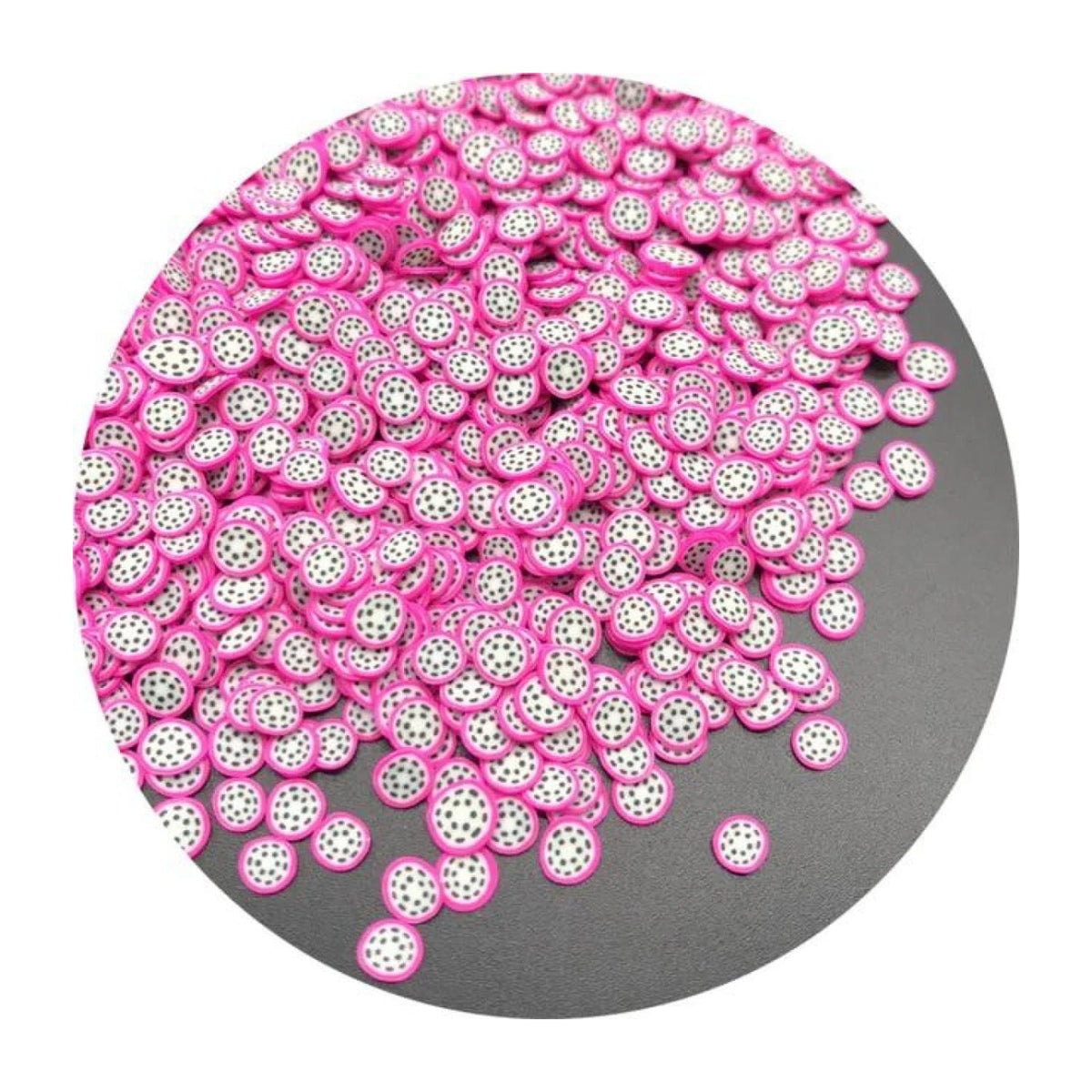1000 Mixed Fruit Animal Clay Beads 3-6mm