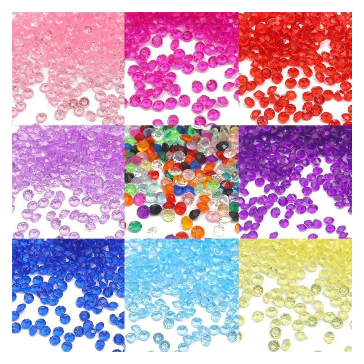 1000 x 4.2mm Acrylic Diamond Crystal Scatter Beads