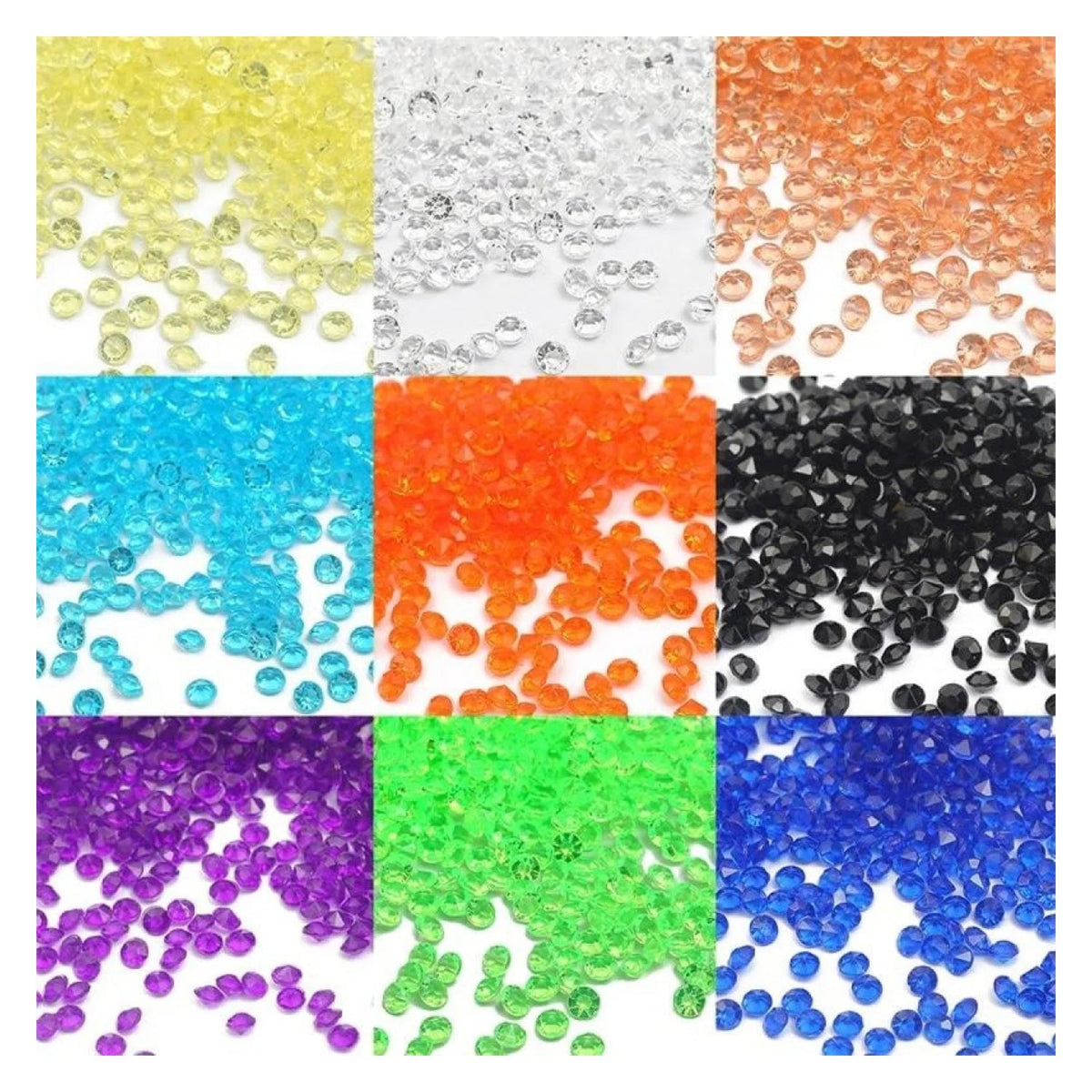 1000 x 4.2mm Acrylic Diamond Crystal Scatter Beads