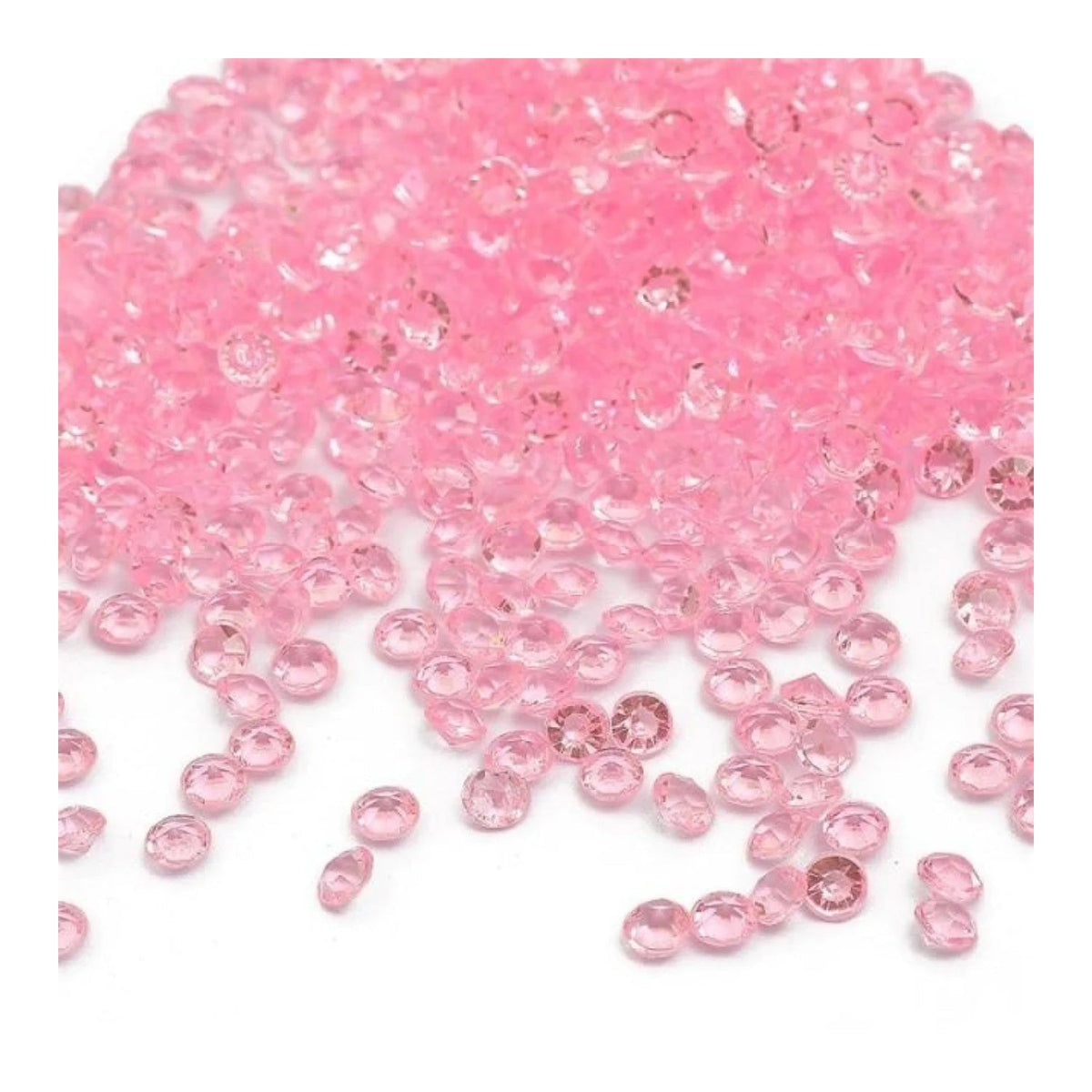 1000 x 4.2mm Acrylic Diamond Crystal Scatter Beads – pink / 4.2mm
