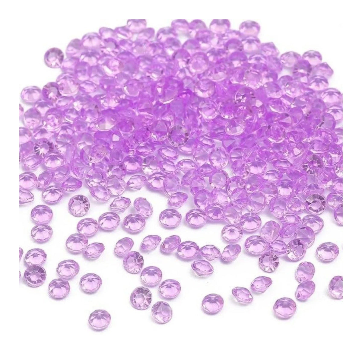 1000 x 4.2mm Acrylic Diamond Crystal Scatter Beads – purple / 4.2mm