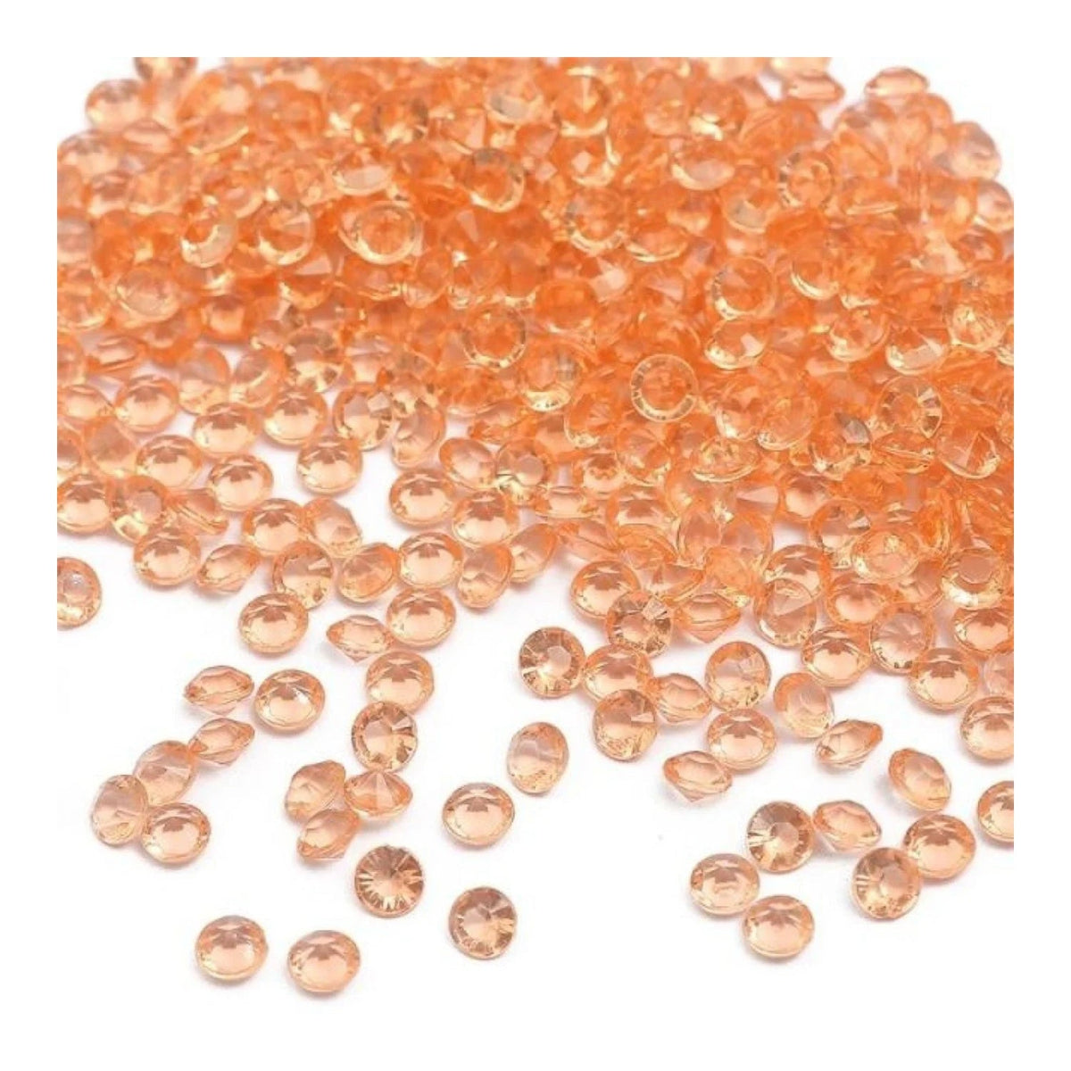 1000 x 4.2mm Acrylic Diamond Crystal Scatter Beads – rose gold / 4.2mm
