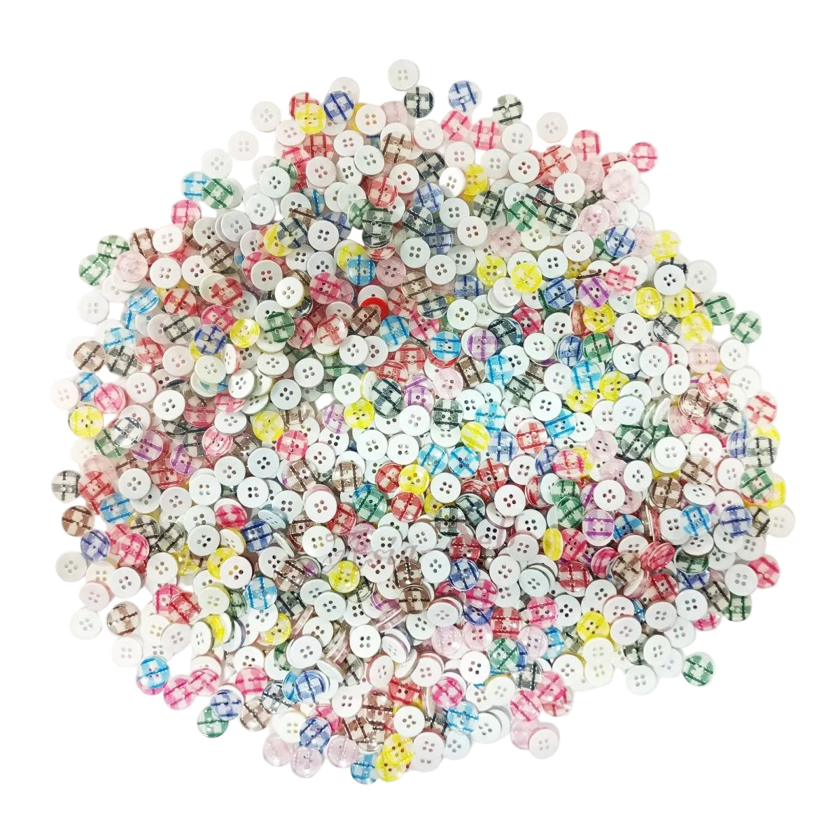 1000pcs Mixed Button Sets – Wood or Resin – Glitter Striped 13mm