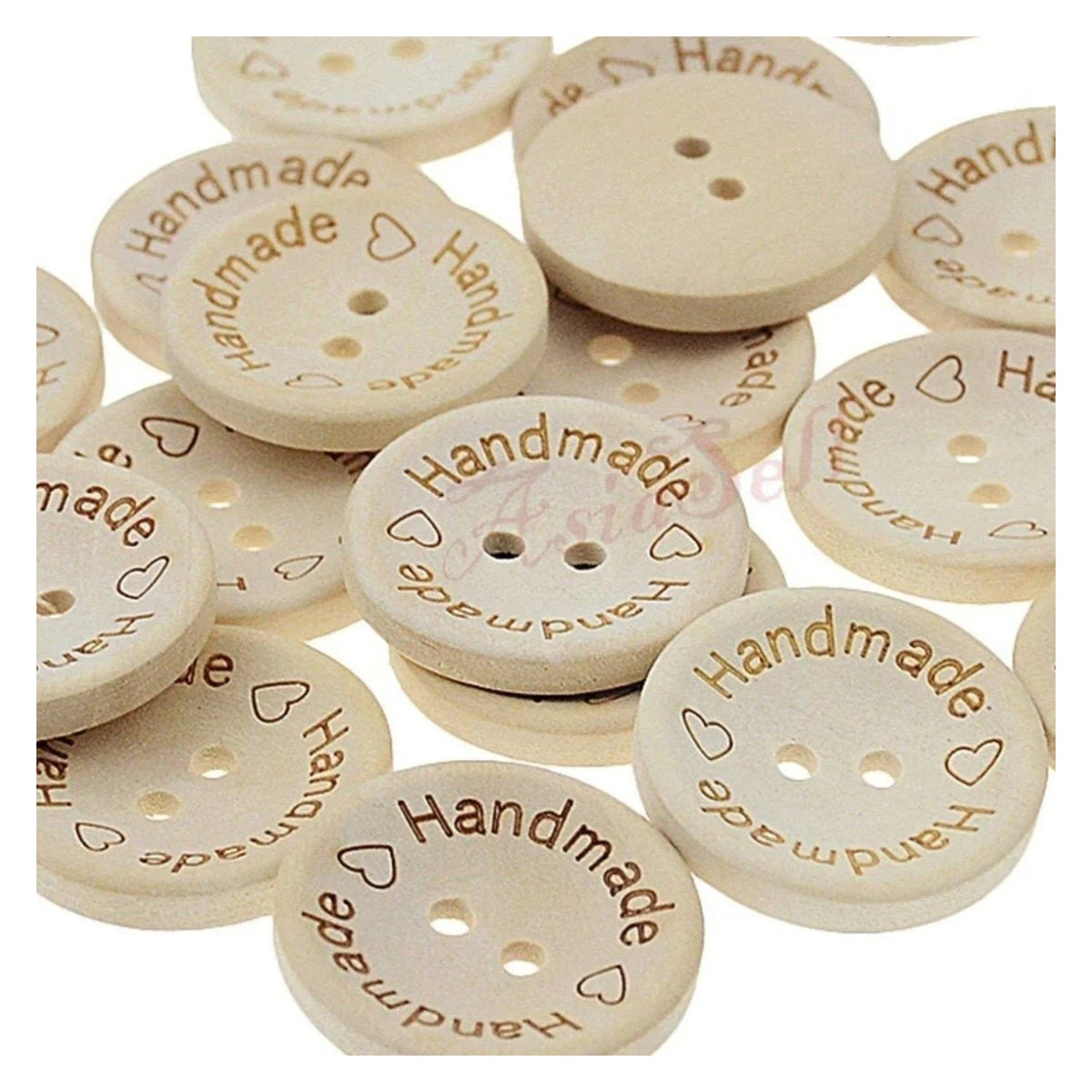 1000pcs Mixed Button Sets – Wood or Resin – Handmade 15-25mm