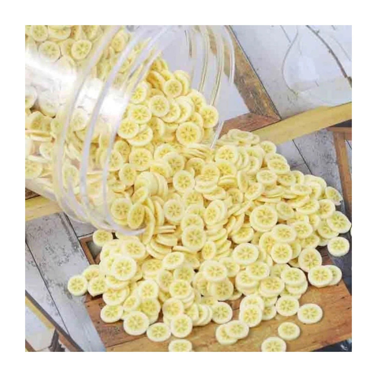 Fruit Slice Nail Art Charms 10g Mixed Variety – Bananas