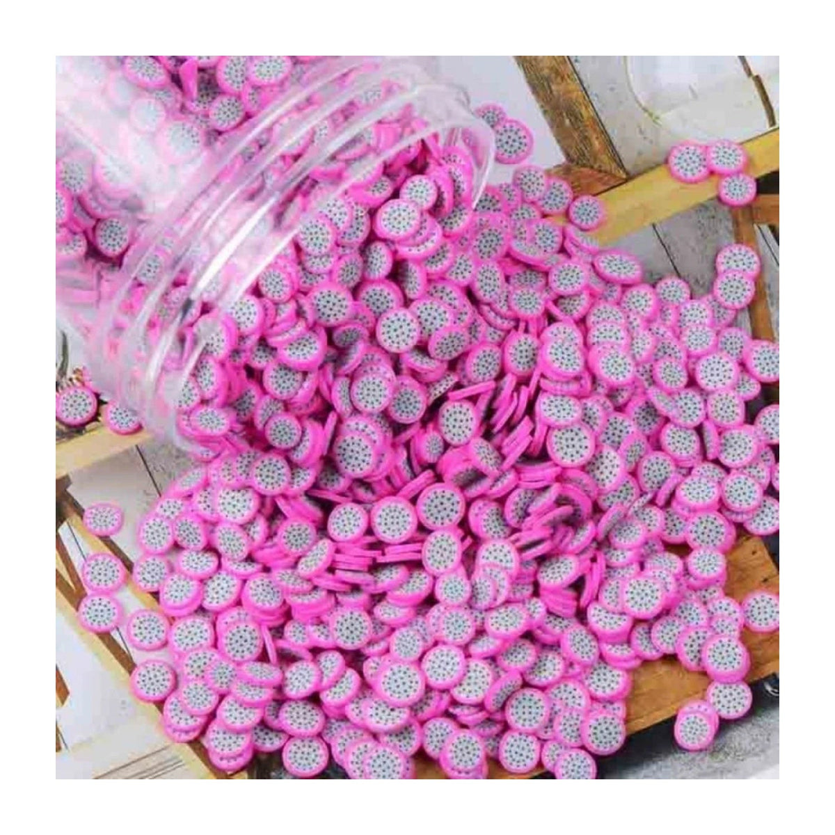 Fruit Slice Nail Art Charms 10g Mixed Variety – Dragonfruit