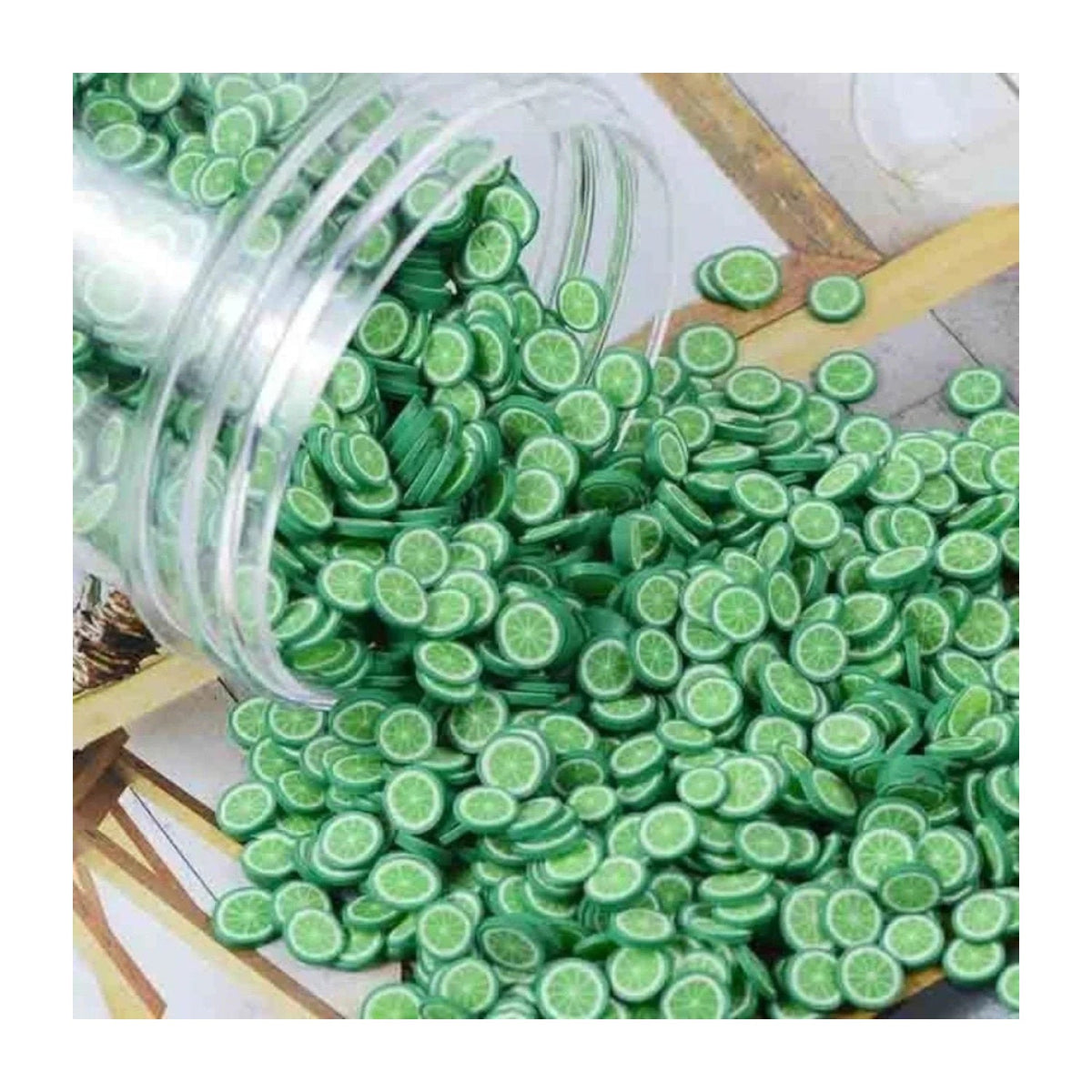 Fruit Slice Nail Art Charms 10g Mixed Variety – Limes
