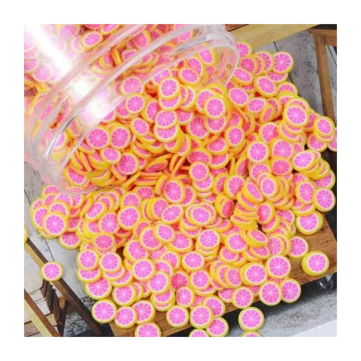 Fruit Slice Nail Art Charms 10g Mixed Variety – Red oranges