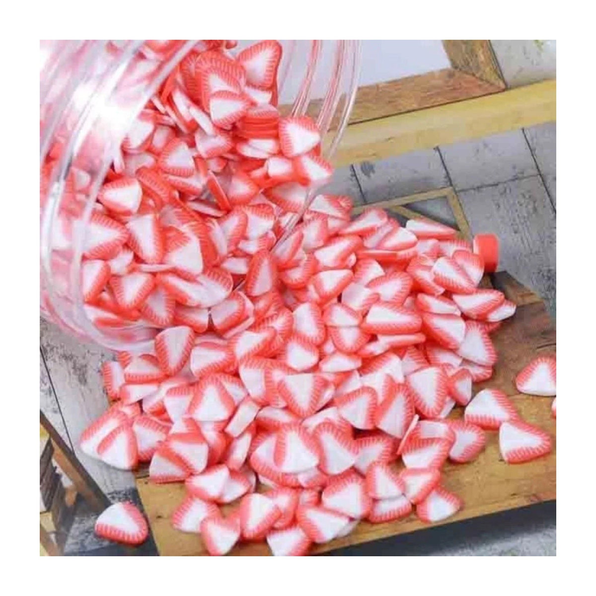 Fruit Slice Nail Art Charms 10g Mixed Variety – Strawberries 1
