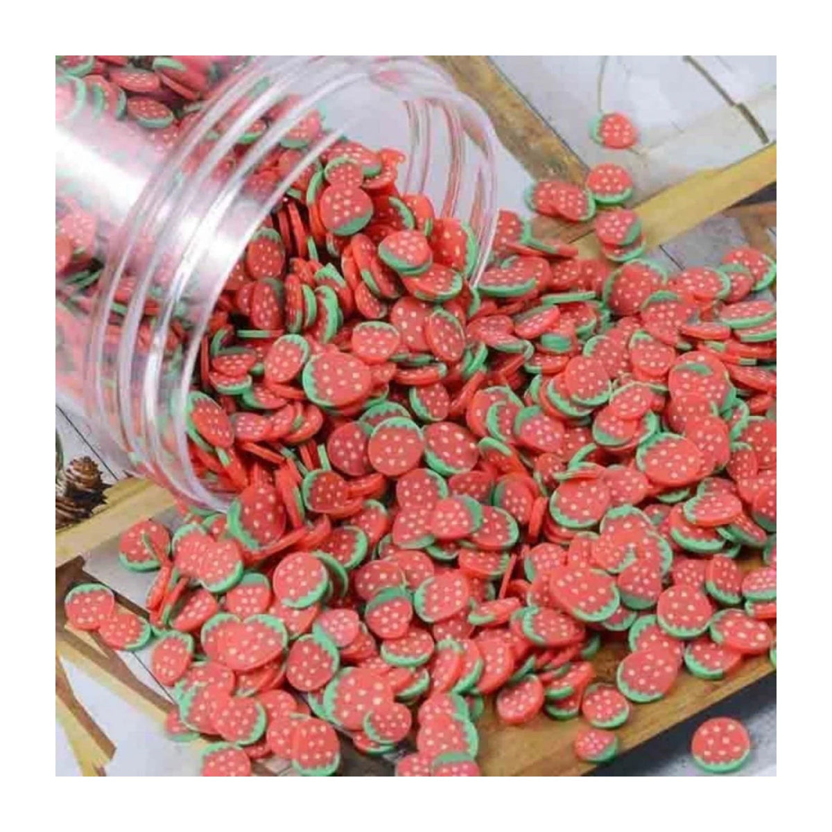 Fruit Slice Nail Art Charms 10g Mixed Variety – Strawberries 2