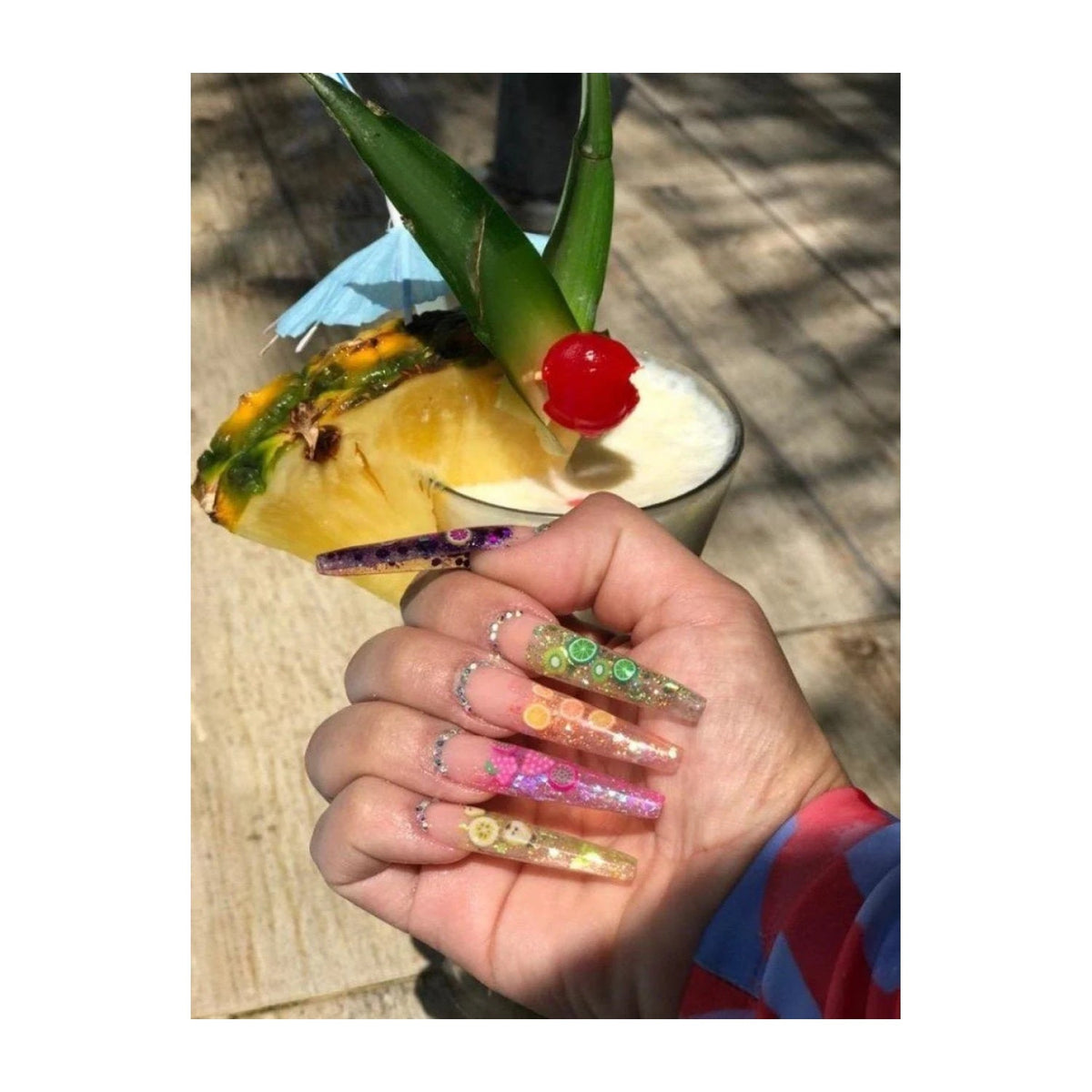Fruit Slice Nail Art Charms 10g Mixed Variety