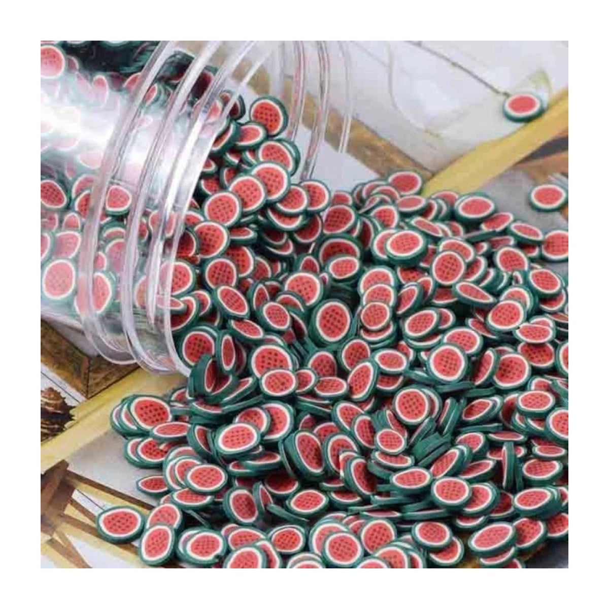 Fruit Slice Nail Art Charms 10g Mixed Variety – Watermelons 1