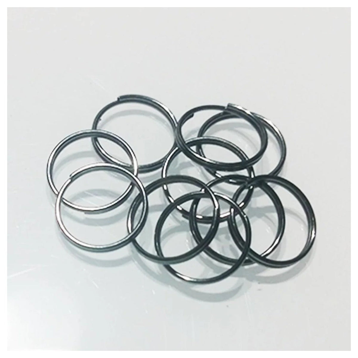 Split Key Rings Small 4mm-12mm Silver Gold – 1000pcs – 12mm Dark Silver/Black, 10mm Dark Silver/Black, 8mm Dark Silver/Black, 7mm Dark Silver/Black, 6mm Dark Silver/Black, 5mm Dark Silver/Black, 4mm Dark Silver/Black