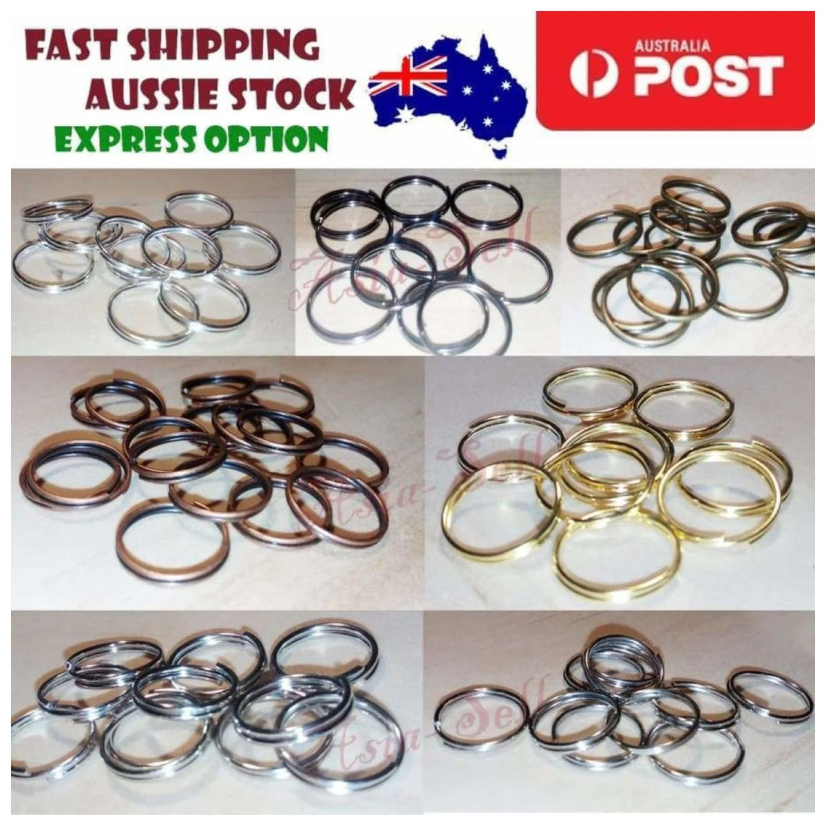 Split Key Rings Small 4mm-12mm Silver Gold – 1000pcs