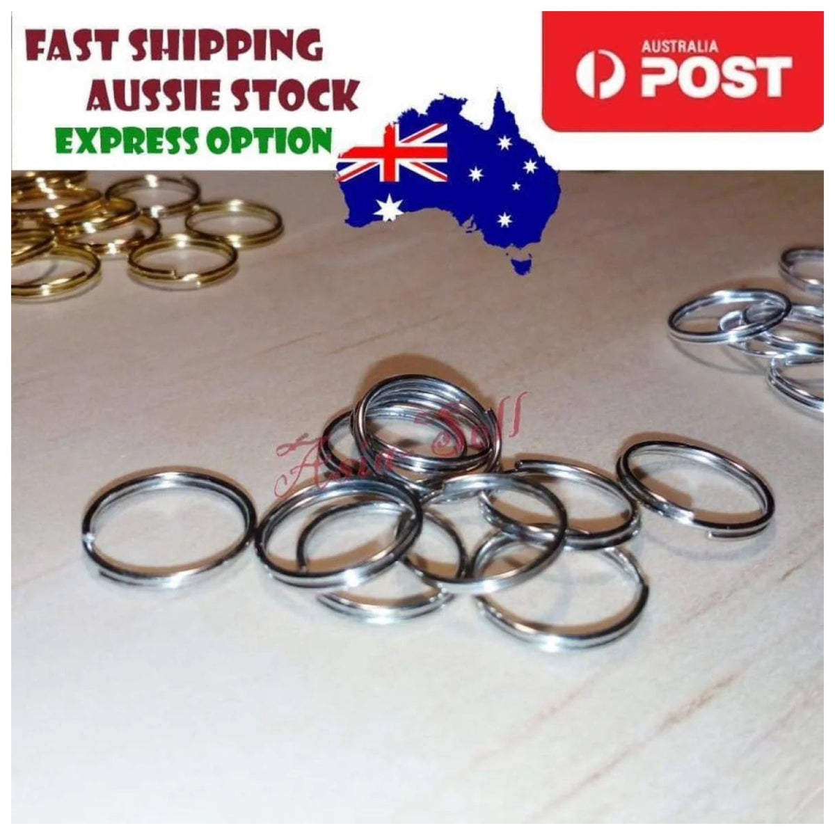 Split Key Rings Small 4mm-12mm Silver Gold – 1000pcs