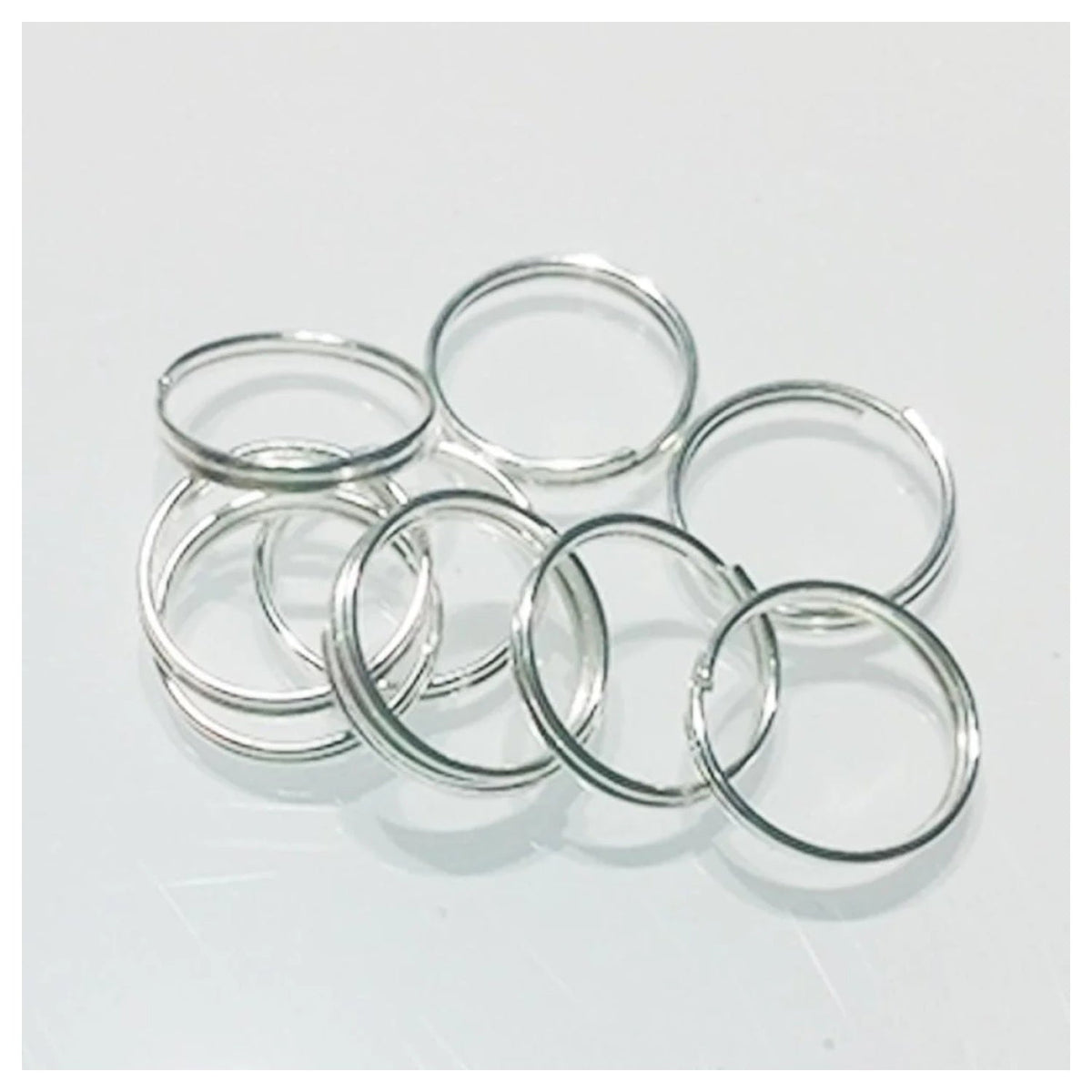 Split Key Rings Small 4mm-12mm Silver Gold – 1000pcs – 12mm Light Silver, 10mm Light Silver, 8mm Light Silver, 7mm Light Silver, 6mm Light Silver, 5mm Light Silver, 4mm Light Silver