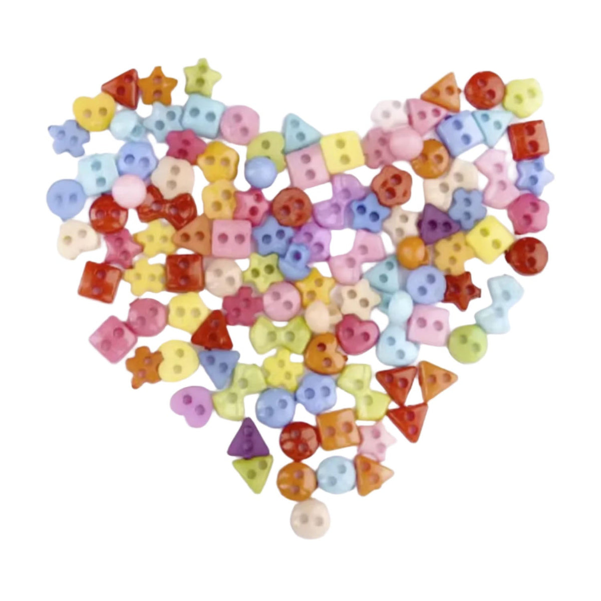 6mm Mini Dolls Baby Buttons Mixed Shapes 2-Hole – 20pcs, 100pcs, 1000pcs