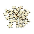 1000 Wood Stars Small Confetti 8-18mm