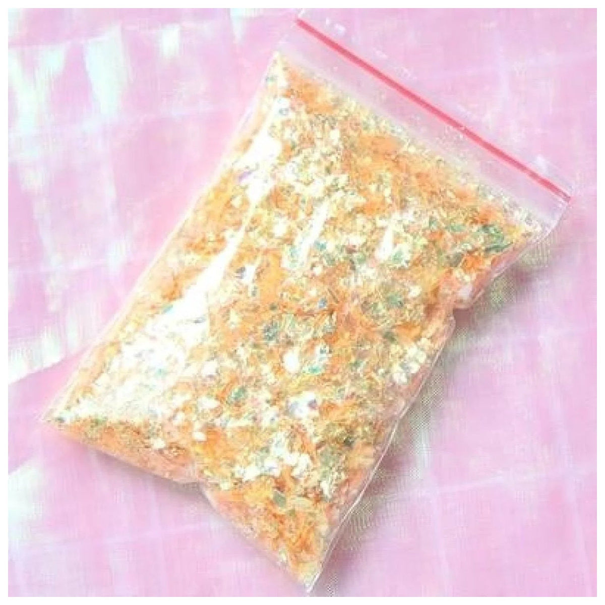 Holographic Nail Decoration Flakes 100g – Dark yellow