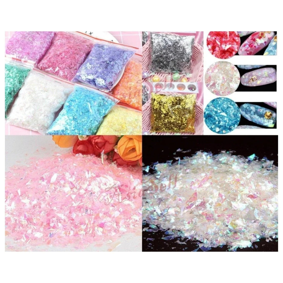 Holographic Nail Decoration Flakes 100g