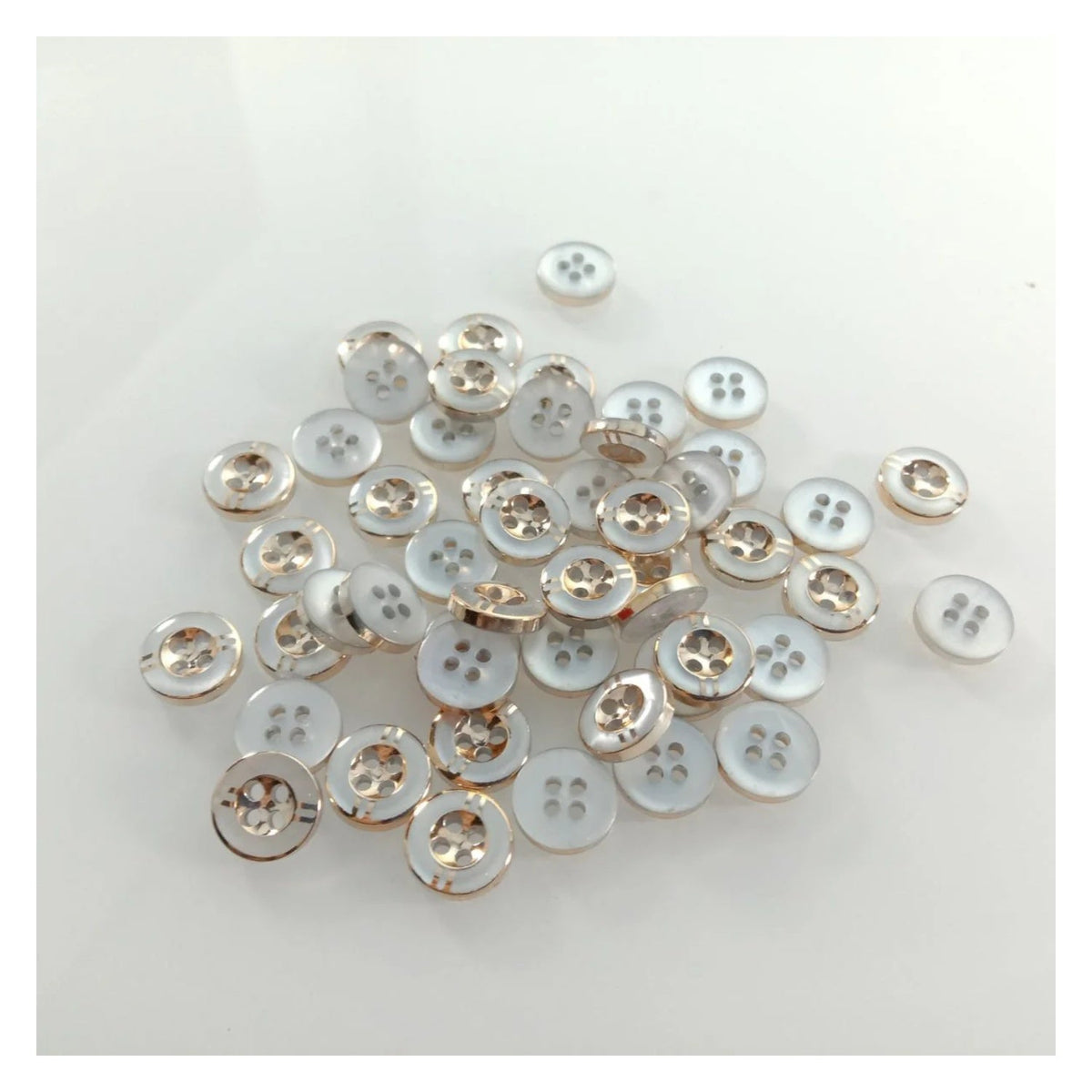 100pcs 11mm 4-Hole Resin Buttons
